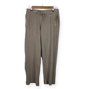 Figs Loungewear Ribbed Knit Pants in Latte Size Small.